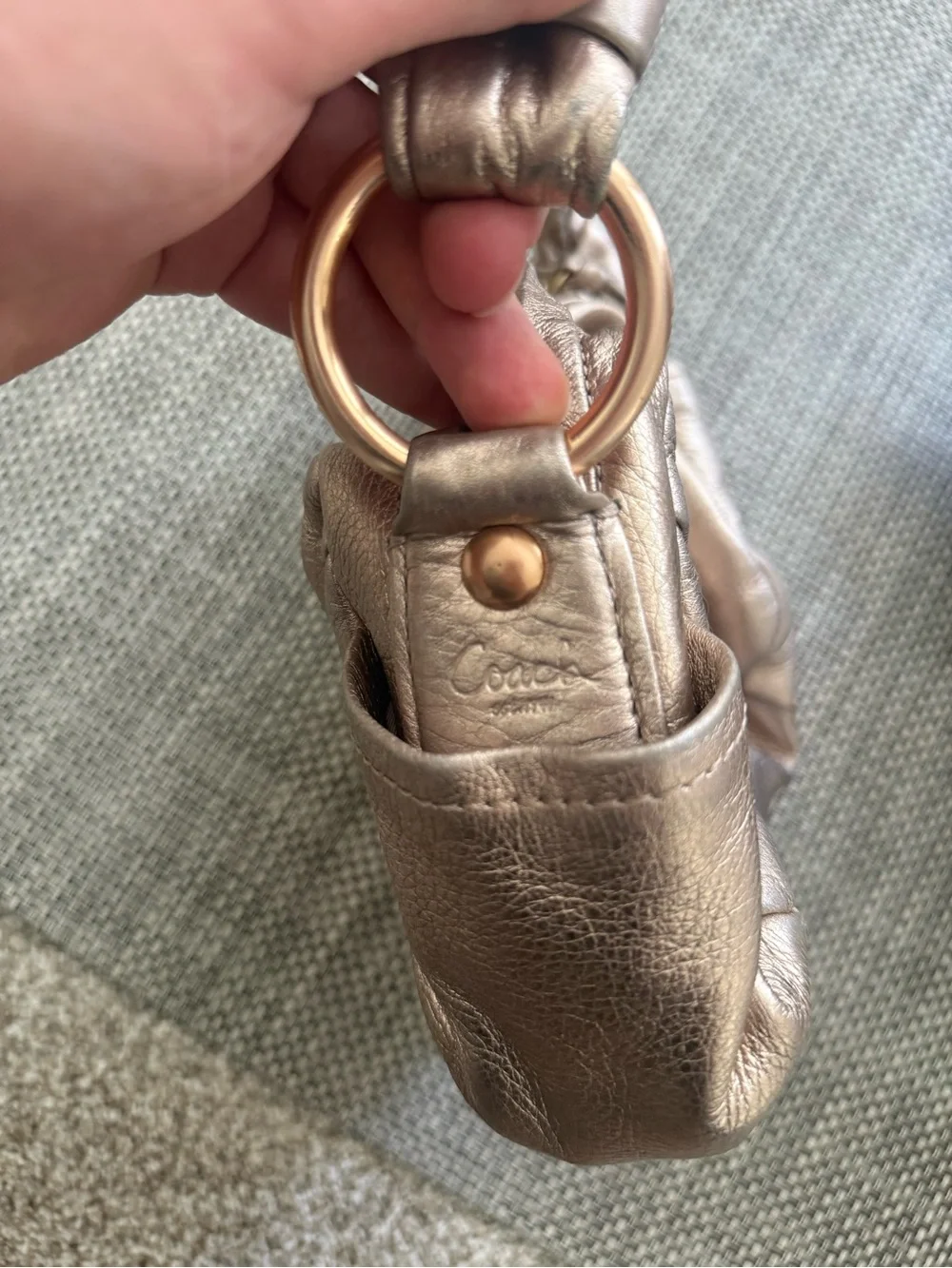 Coach Parker Hobo Y2K Shoulder Bag - Gold Used
